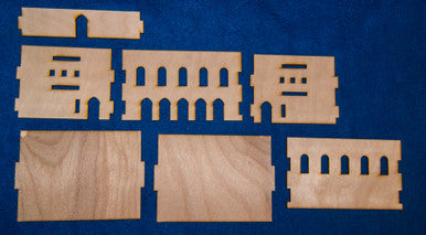 Middle East Two Story Building With Removable Roof (MDF) - 15MMDF032-R