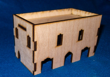 Middle East Two Story Building With Removable Roof (MDF) - 15MMDF019-R