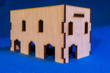 Middle East Two Story Building With Removable Roof (MDF) - 15MMDF019-R