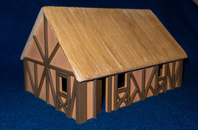 One Story Medium Half Timber House - 28MMDF300
