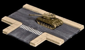 3 Way Intersection, 2 Lane Road - 3MMROAD003