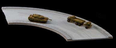 90 Degree Curve, 4 Lane Road, Large Radius - 3MMROAD019