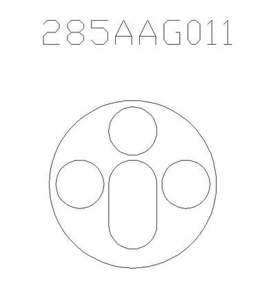 6mm (1/285th) Micro Armor Infantry Base - 285AAG011