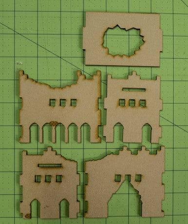 Middle East Two Story Building (MDF) - 15MMDF016-D