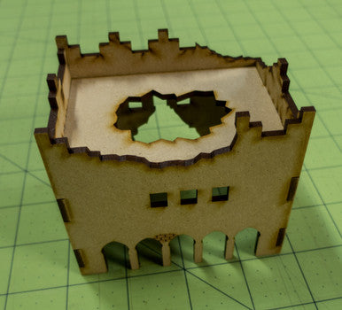 Middle East Two Story Building (MDF) - 15MMDF016-D