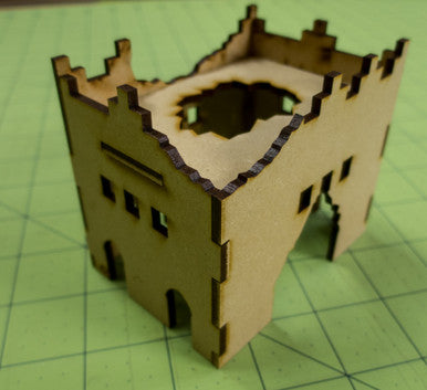 Middle East Two Story Building (MDF) - 15MMDF016-D