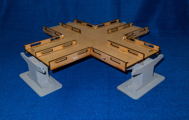 4 Way Intersection Roadway Section, 4 Lane - 15MROAD104-2