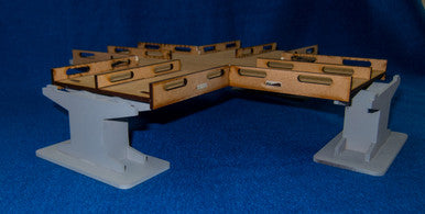 4 Way Intersection Roadway Section, 4 Lane - 15MROAD104-2
