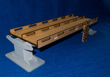 12" Straight Roadway Section With Ladder Access, 4 Lane - 15MROAD109-2
