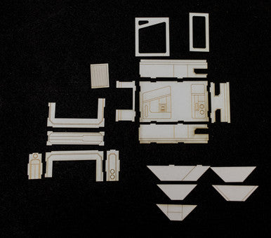 10mm Sci-Fi Future World Garage/Shop Building (Matboard) - 10MCSS252-7