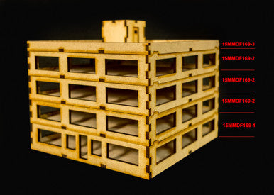 15mm Modular Skyscraper - Middle Floor - 15MMDF169-2
