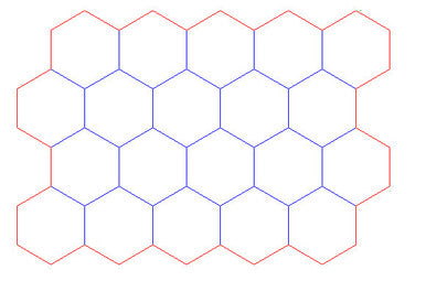 Hex Bases, "Block of 20" - (1.125")