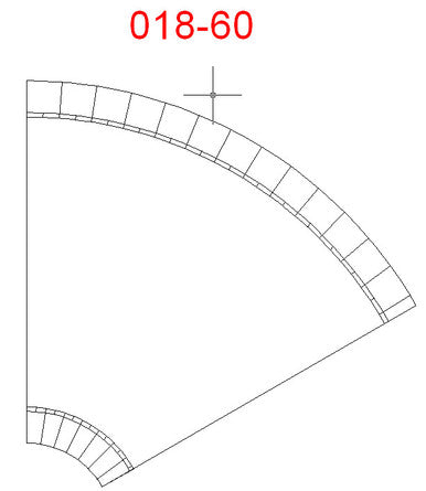 60 Degree Curve, 4 Lane Road - 285ROAD018-60