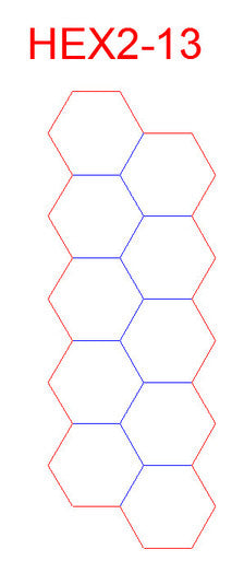 Hex Bases, Another Array of 10 Hex - (2")