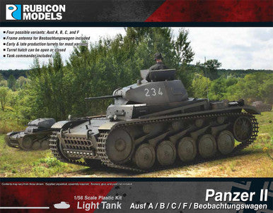 Rubicon Models Panzer II Ausf A / B / C / F / Beobachtungswagen Light Tank