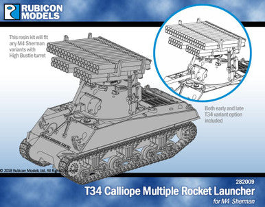 T34 Calliope Tank Mounted MRK for M4 Sherman - Resin