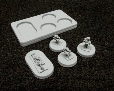 6mm (1/285th) Micro Armor Infantry Base - 285AAG002