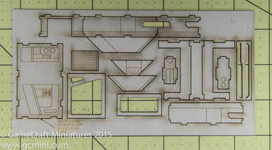 6mm Ultra Modern Shop/Garage Building (Acrylic) - 285ACR156