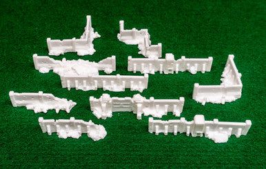 6mm (Epic) Fortress Wall Set (Resin) - 285MEV148