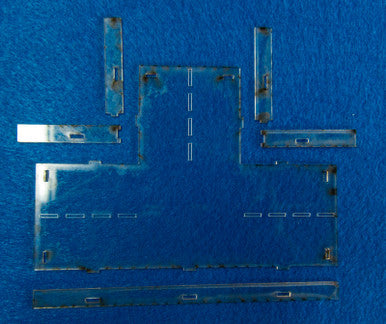 3 Way Intersection Roadway Section, 4 Lane - 285ROAD105-1