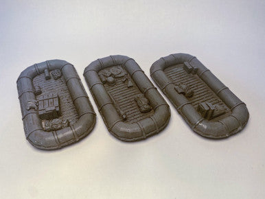 Inflatable Boat (Schlauchboot) With Bits of Cargo (3/pk) - 28MSCE021