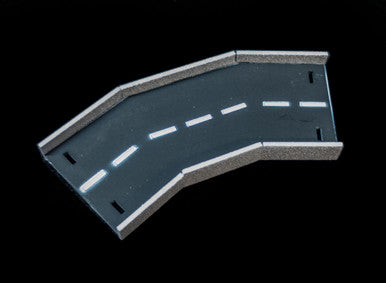 45 Degree Corner Roadway Section, 2 Lane - 10MROAD153-1