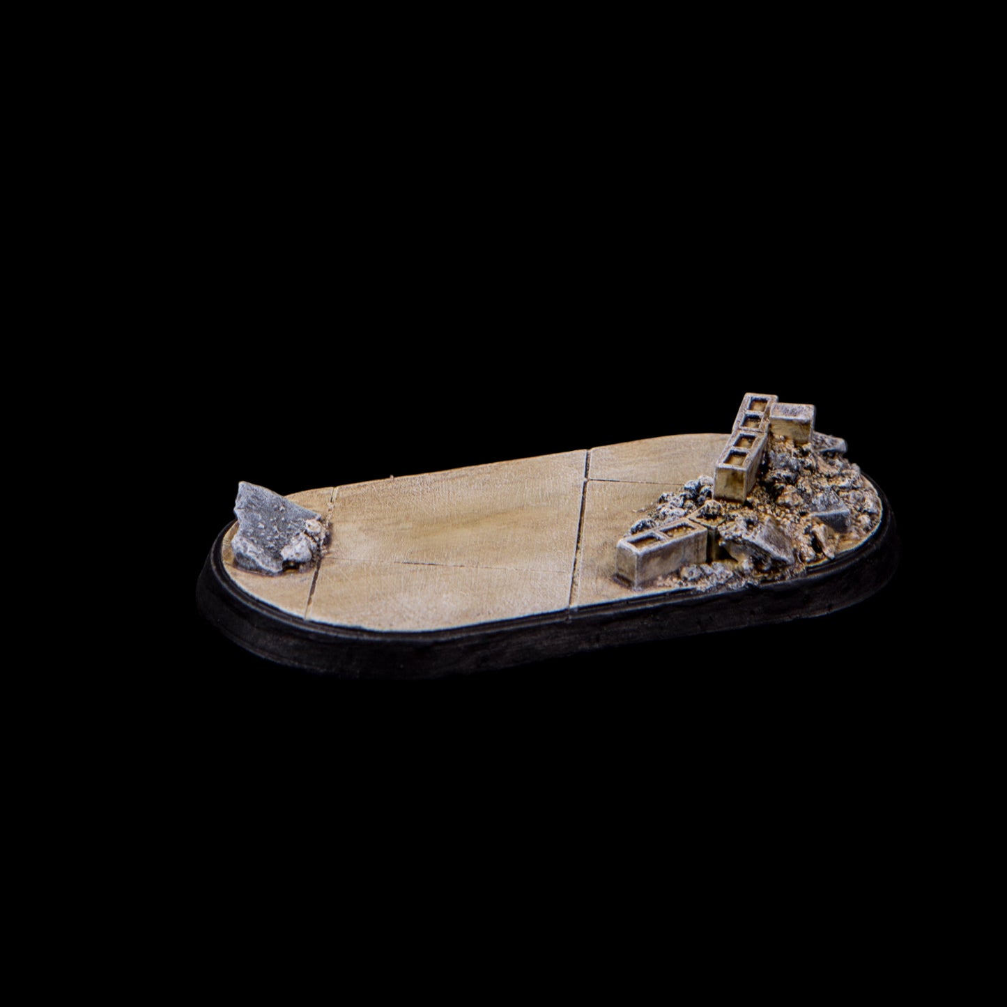 30mm x 60mm Oval Urban Rubble Tapered Base with Cover (1/pk)
