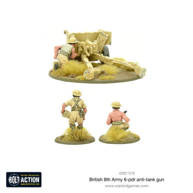 Bolt Action: 8th Army 6 Pounder ATG & Crew