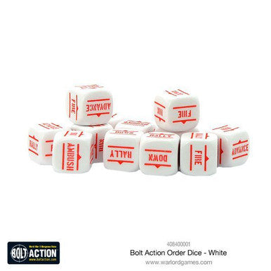 Bolt Action: Orders Dice Packs - White