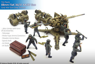 8.8cm FlaK 36/37 AA/AT Gun with SdAh 202 & Crew