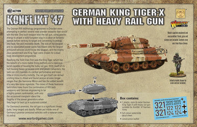 Konflikt '47 German King Tiger-X with Heavy Rail Gun