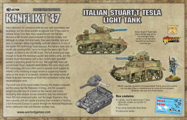 Konflikt '47 Italian Stuart-T Tesla Tank