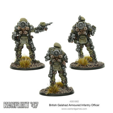 Konflikt '47 British Galahad Armoured Infantry Officers