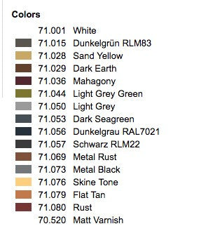 Model Air: Weathering Set (16) (17 ml)
