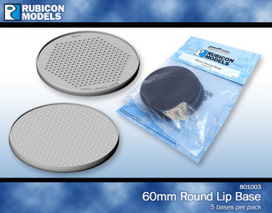 60mm Round Bases - 5/pk