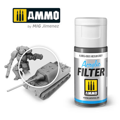 Acrylic Filter - Medium Grey