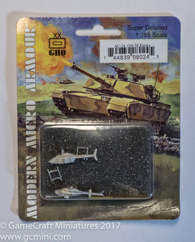 OH-58A Kiowa Scout Helicopter (2/pk) - AC24
