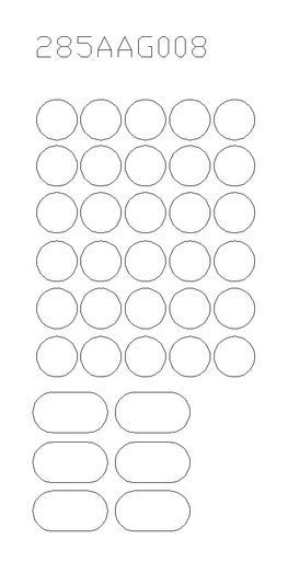 6mm (1/285th) Micro Armor Infantry Bases - 285AAG008