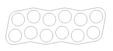 Movement Tray for 1" (25mm) Bases - BAtray12