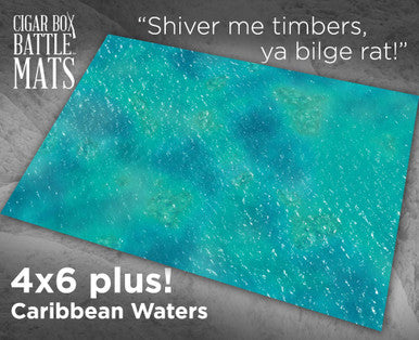 Battle Mat - Caribbean Waters