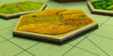 3.120" (79mm) Hex Base (MDF) - Perfect for Settlers of Catan