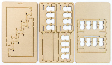 Paint Rack - 26mm "Half" for Vallejo and Army Painter Droppers