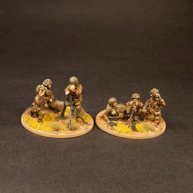 Brit Paras - Fire Support 1 (HMG & 3" Mortar) (6/Pk)