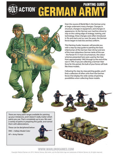 Bolt Action: Germans Painting Guide (Download)