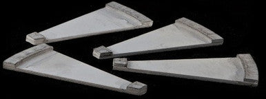 22.5 degree corners, 4 Lane Road (4 pcs) - 3MMROAD016