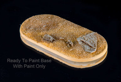 25mm x 50mm Bolt Action Style Ready-to-Paint Base (1/pk)