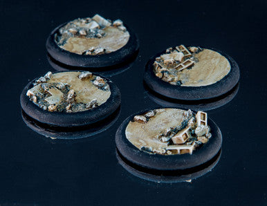 30mm Urban Rubble Lip Bases (4/pk)