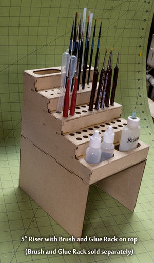 Brush and Glue Rack 5" Riser