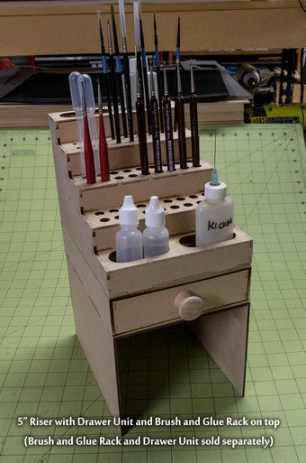 Brush and Glue Rack 5" Riser