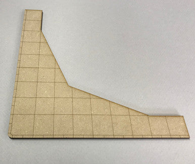 Optional Sidewalk Piece for 28mm Corner Building - 28MMDF525-1